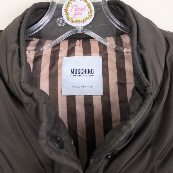 Moschino Buffer Quilted Vest Jacket Made in Italy - Picture 4 of 7